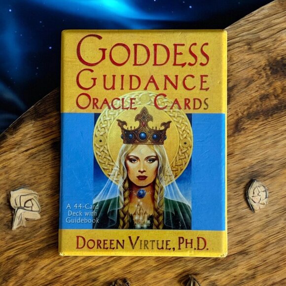 Goddess Guidance Oracle Cards Doreen Virtue OOP 44 Deck & Book Gilded - Picture 1 of 7